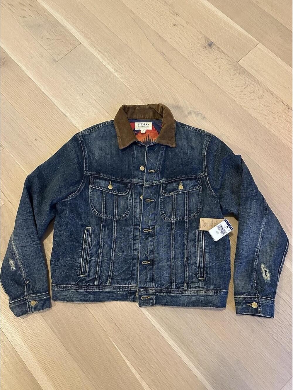 Ralph Lauren Polo Denim Aztec jacket men’s size XL *EXTREMELY RARE & DISCONTINUE